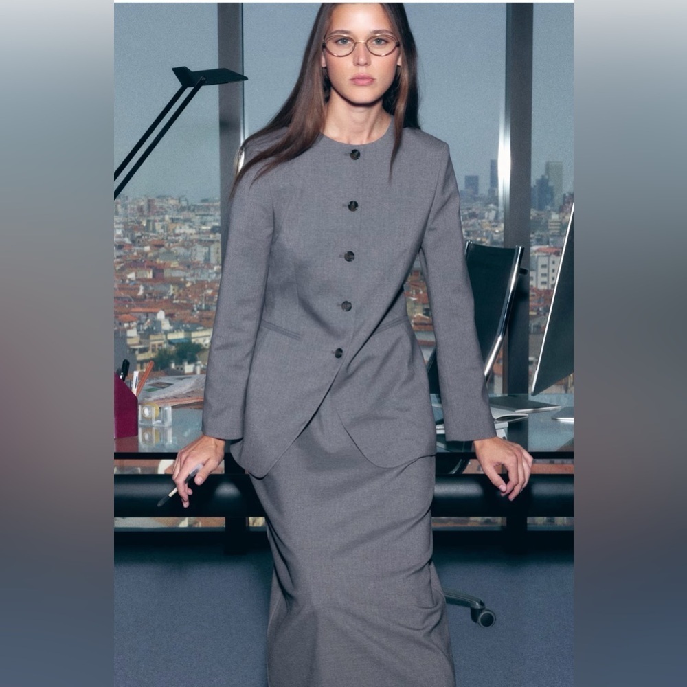 H&M Gray Skirt Set